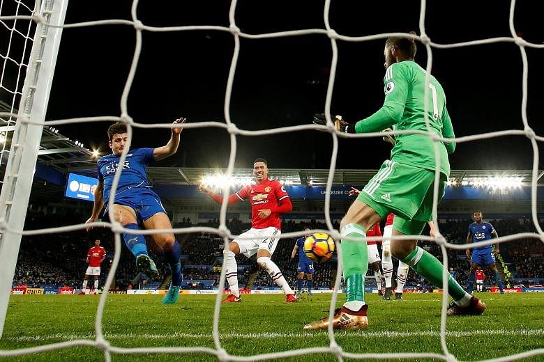 Harry Maguire equalising deep into stoppage time to rescue a point for 10-man Leicester against Manchester United and continue their good run under manager Claude Puel.