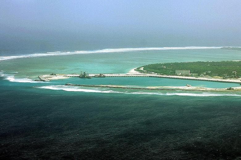 Sansha city, on Woody Island, in the disputed South China Sea's Paracel chain. China is reportedly building a floating nuclear power plant to provide power for the city.