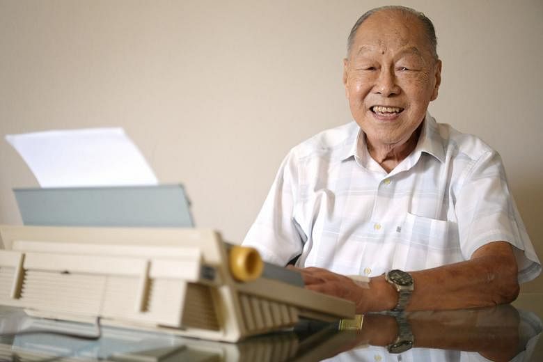 Mr Geoffrey Tan, 91, escaped from a Japanese camp in Battambang during World War II. With his granddaughter's encouragement, he produced a book about his wartime experiences in 2001.