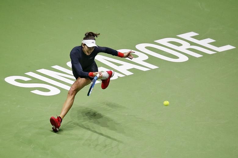 Spanish star Garbine Muguruza competing in the WTA Finals - one of Singapore's high-profile sports events - this year. The current five-year deal ends with next year's edition.