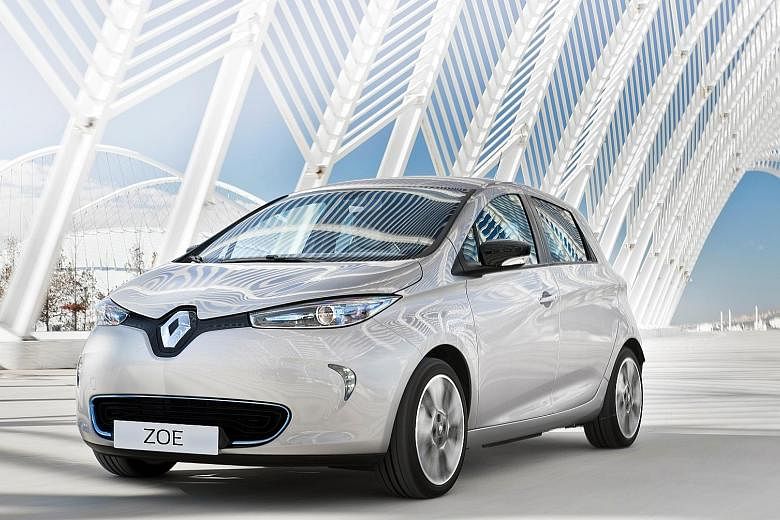 Renault's Zoe Long Range (left) and Hyundai's Ioniq Electric (below) will be launched early next year.