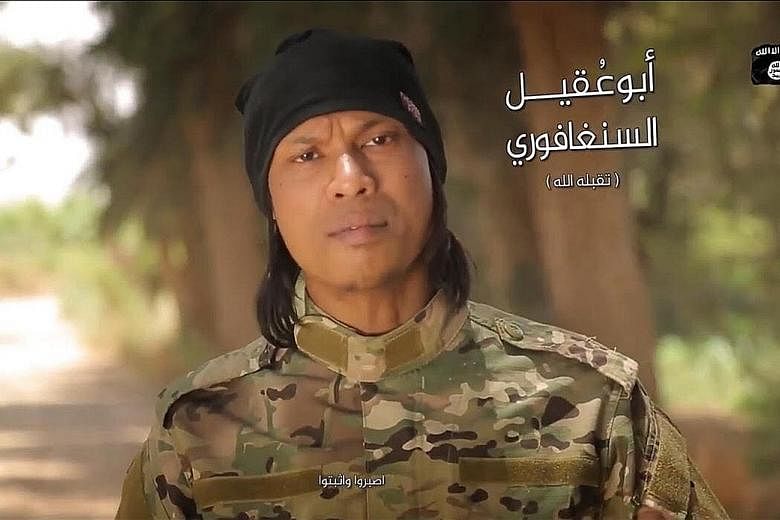 Singaporean Megat Shahdan Abdul Samad, identified as "Abu Uqayl the Singaporean" in Arabic words, surfaced in a propaganda video believed to have been posted last Friday, dressed in military fatigues. He was also seen in an ISIS clip in September.