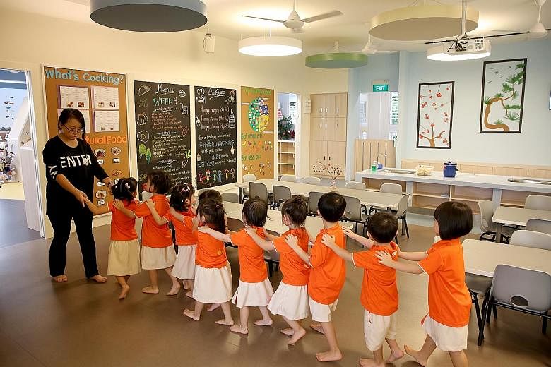 My First Skool, NTUC First Campus' childcare arm, has over 130 centres. The fee increases for My First School and PCF will take effect from this month, but they did not specify how many of their centres will raise fees.
