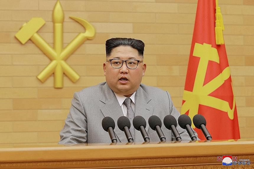 North Korean leader Kim Jong Un traded his usual Mao-collared outfits for a new look in his New Year's speech in Pyongyang.