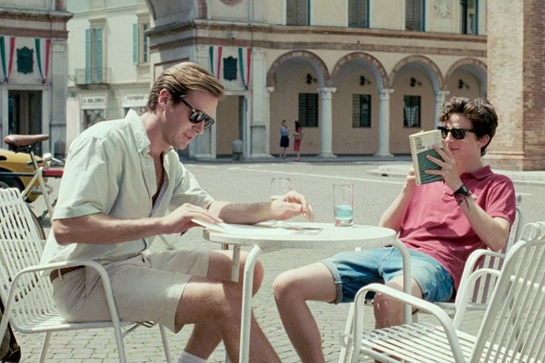 Timothee Chalamet (right) and Armie Hammer are well cast in Call Me By Your Name.
