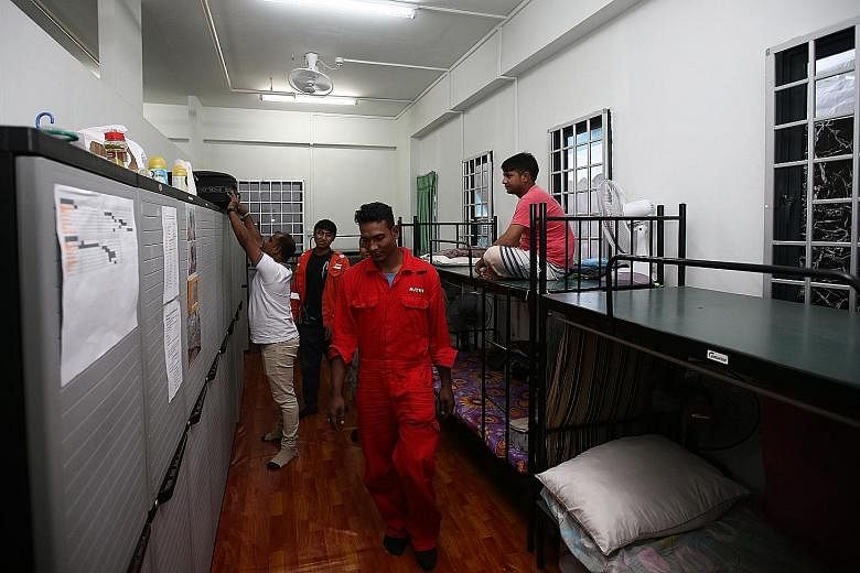  The 7,900-bed dorm, called Aspri-Westlite Dormitory - Papan, is the first of its kind in Singapore with an attached training centre, which is run by the Association of Process Industry and offers subsidised courses. The dorm, which is a 12-