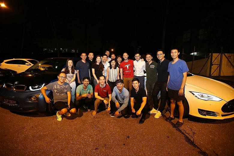 A gathering for electric vehicle enthusiasts organised on Friday at Dempsey Hill by the EV Association of Singapore, which grew out of a Facebook group called Singapore EV Enthusiasts. The electric car population in Singapore increased sevenfold last