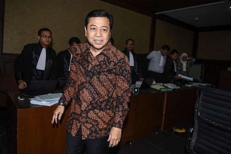 Former Speaker Setya Novanto is standing trial in a major corruption case. He had to resign from the Speaker post last month.