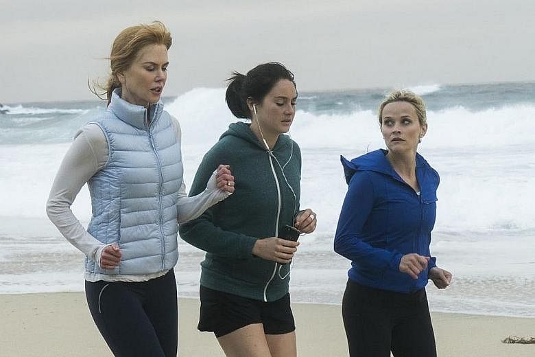 Popular new shows this past year included HBO's Big Little Lies, which stars (from far left) Nicole Kidman, Shailene Woodley and Reese Witherspoon.