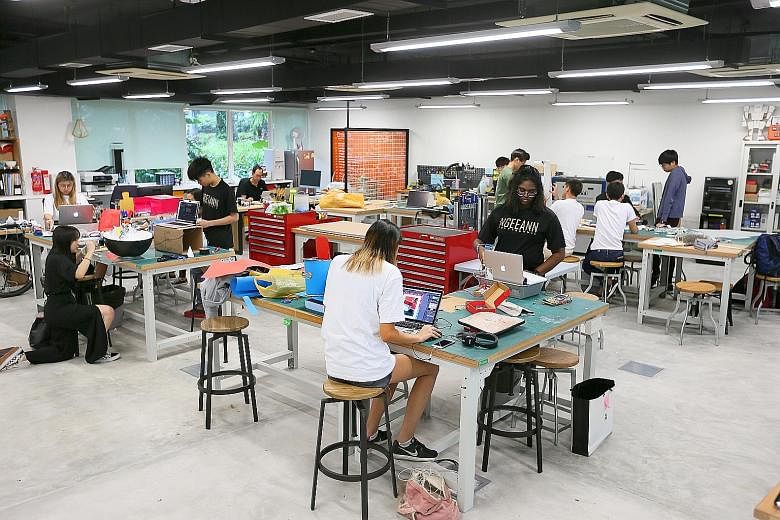 To help wannabe entrepreneurs, Ngee Ann Polytechnic has a state-of-the-art maker space for students to build 3D prototypes of products.