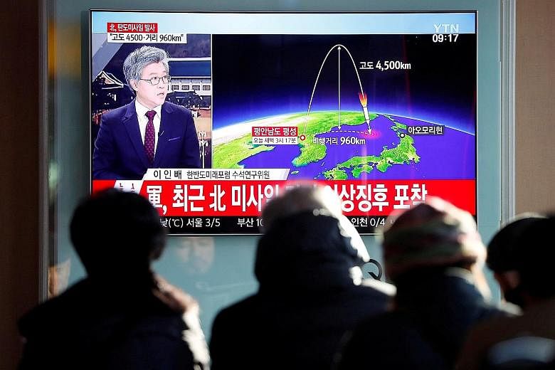 A Nov 29 news broadcast in Seoul on North Korea firing what appeared to be an intercontinental ballistic missile that landed close to Japan. The North's nuclear strides have caught US intelligence officials off guard.