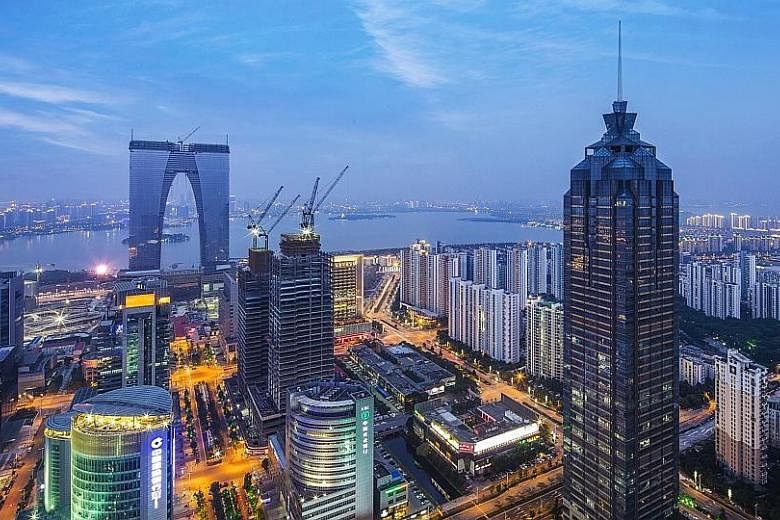 Suzhou, home to Singapore's Suzhou Industrial Park project with China, is one of four cities that Singapore firms looking to venture into China can consider, according to IE Singapore's Ms Lim Ai Leng.