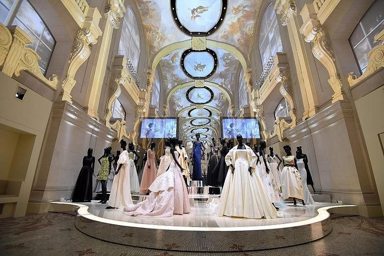 The Christian Dior, Couturier Du Reve exhibition at the Museum of Decorative Arts in Paris marked the label's 70th anniversary and showcased some 300 of its haute couture dresses.