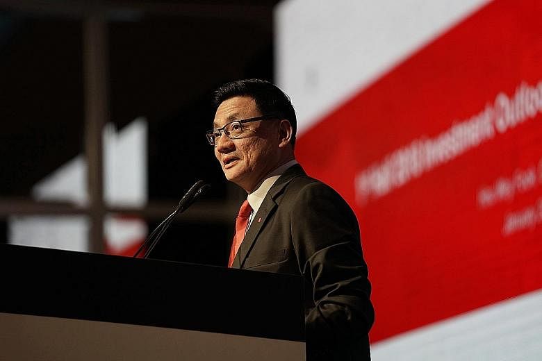 Mr Hou Wey Fook, DBS Bank's chief investment officer, yesterday said the market will eventually enter bearish territory when it hits euphoria levels, but that has not happened yet.
