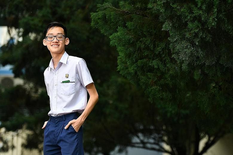 Willy Heng, who did well enough to be promoted to the Express stream, obtained seven O-level passes yesterday.