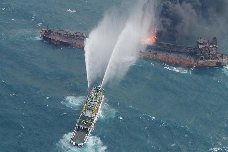 Chinese Salvagers Recover Two Bodies From Flaming Iranian Tanker | The ...