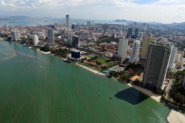 Penang's Gurney Drive waterfront, where Malaysia's first undersea tunnel has been planned as part of a mega project. There are allegations that a feasibility-study fee linked to the plan has been grossly inflated.