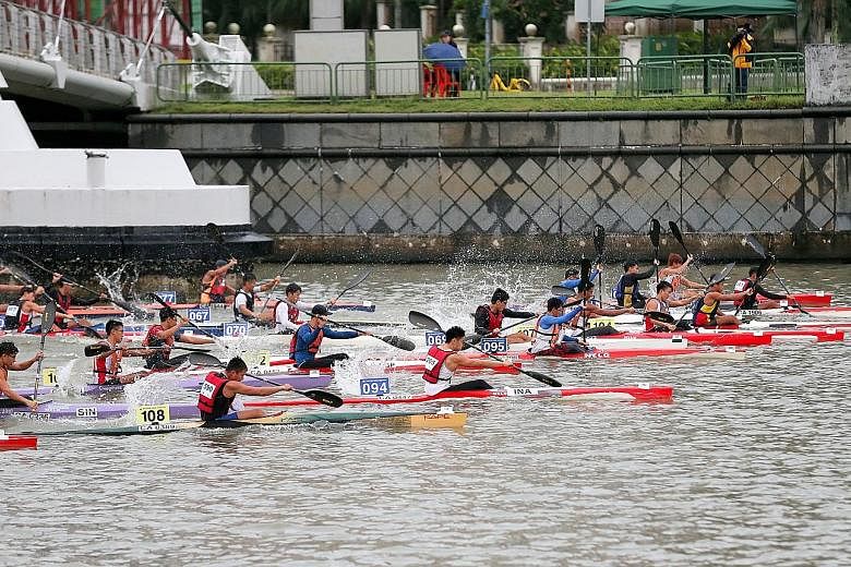The 17th edition of the Singapore Canoe Marathon saw 800 paddlers take part in 51 categories at the Singapore Sports Hub yesterday.