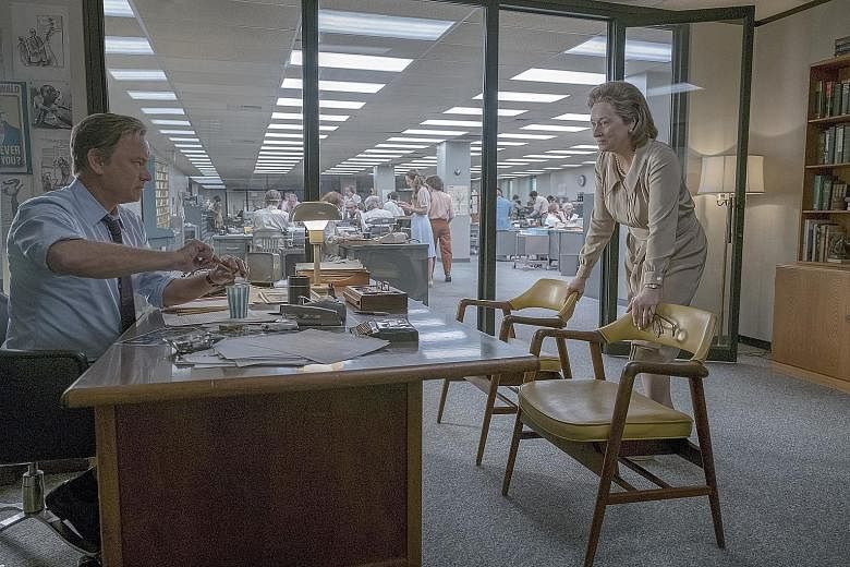The Post, starring Tom Hanks and Meryl Streep (both above) has been banned in Lebanon because of director Steven Spielberg's associations with Israel.