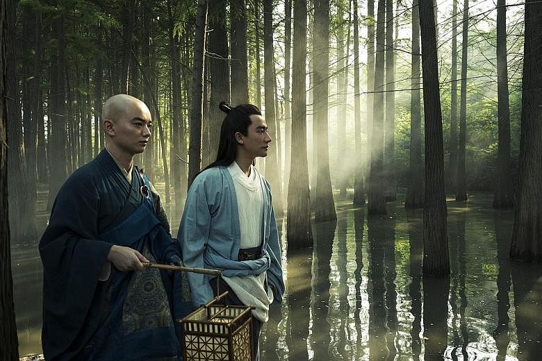 Shota Sometani (left) and Huang Xuan star in The Legend Of The Demon Cat.