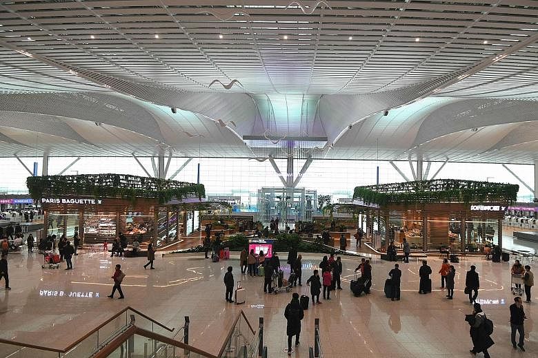 South Korea's Incheon Airport opened its second terminal yesterday ahead of the opening of the Winter Olympics, which will take place from Feb 9 to Feb 25. The new terminal houses Korean Air, Air France, Delta and KLM Royal Dutch Airlines and will be