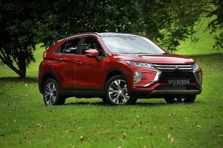 The Mitsubishi Eclipse Cross, which was unveiled at the Singapore Motorshow last week, is the first of its kind from the Japanese carmaker.