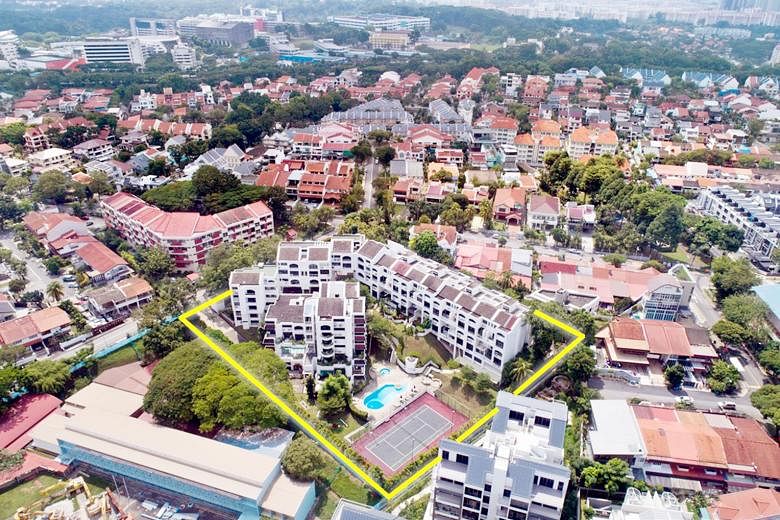 The 90,863 sq ft site in Upper Bukit Timah has a gross plot ratio of 1.4. Owners of units at Kismis View could receive gross sale proceeds of between $1.6 million and $3.3 million, said marketing agent JLL.