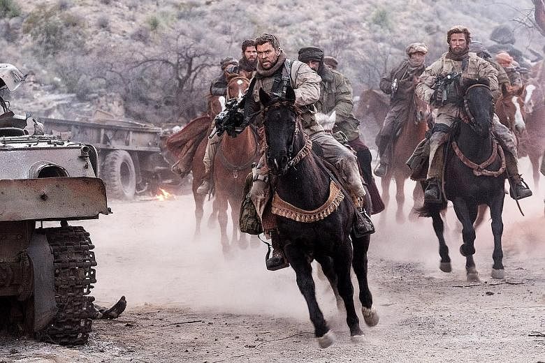 Chris Hemsworth leads the charge as Special Forces Captain Mitch Nelson in 12 Strong.