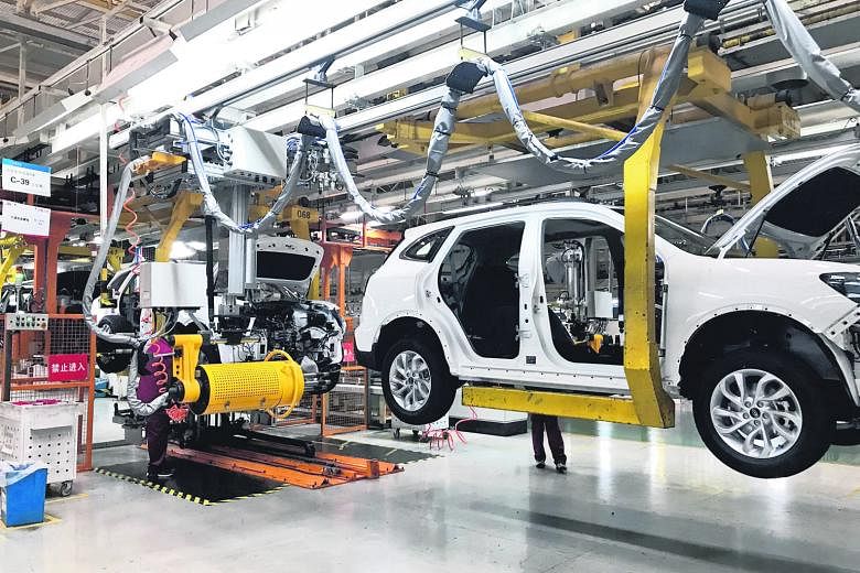 Mr Wang Dongsheng, a senior executive at JAC, said the company's goal is to go global. JAC aims to make one million cars annually by 2020, out of which 30 per cent, or 300,000 units, will be new-energy vehicles.