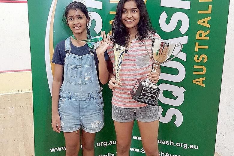 Sneha Sivakumar is the Australian Junior Open U-19 girls' champion, while Swetha is the U-13 girls' runner-up.