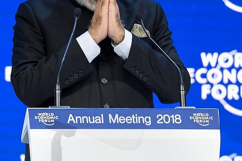 Indian Prime Minister Narendra Modi delivered an hour-long opening address at the World Economic Forum in Davos yesterday. In his speech, he said his government has made investing and doing business in India much easier today.