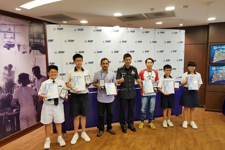 Six good Samaritans were recognised yesterday for helping a nine-year-old boy who was trapped under a car in an accident on Jan 17. The two men and four Secondary 1 students had rushed to the accident scene in Geylang East Avenue 1 to help the boy. O