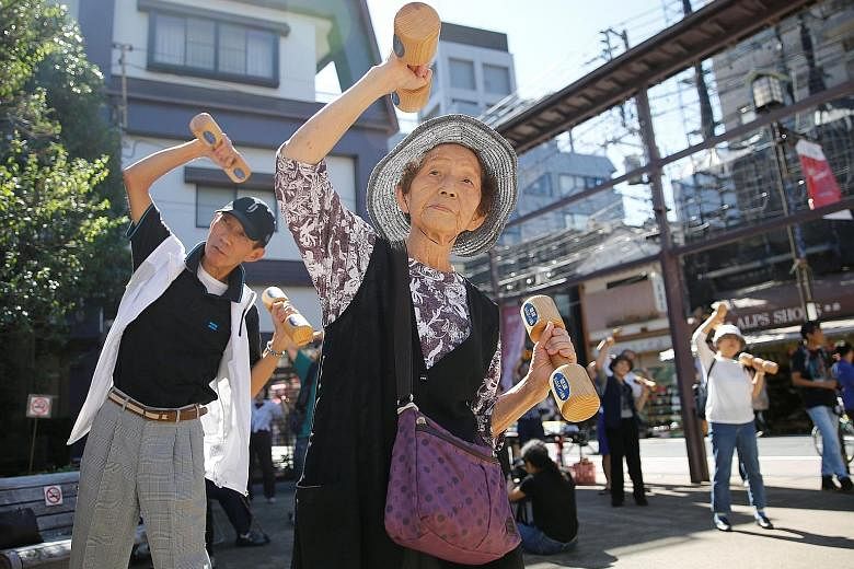 Japan is on track to soon become the world's first "ultra-aged" country, defined by 28 per cent of a population being over 65. The government is considering allowing people to start receiving their pension after they turn 70, an idea that stems from 