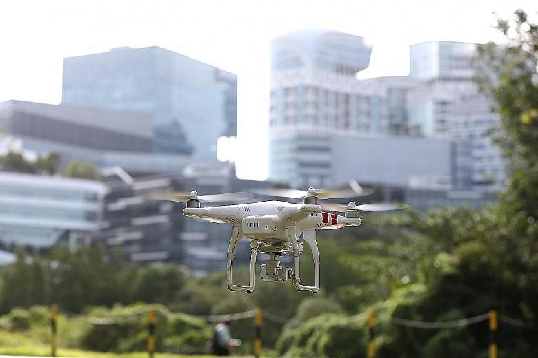 More drones will soon take to the skies in one-north, as it becomes Singapore's first drone estate. The move will help the growth of high-tech firms with unmanned aircraft capabilities and spur commercial partnerships, said Transport Minister Khaw Bo