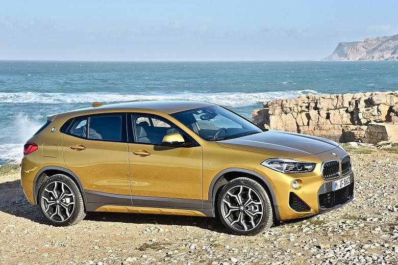The BMW X2 has enough headroom and legroom to fit a 2.03m-tall passenger.