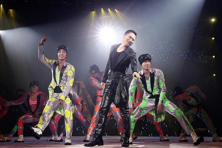Jacky Cheung had a relaxed demeanour and easy command of the 10,000-strong crowd at his concert.