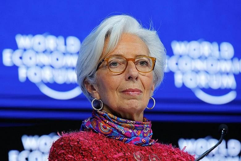 IMF managing director Christine Lagarde said economies were also supported by plenty of financing available.