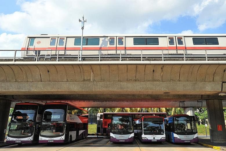 Bus and train operator SBS Transit's jump in net earnings was attributable to the government bus contracting model, higher ridership and the commencement of Downtown Line 3.