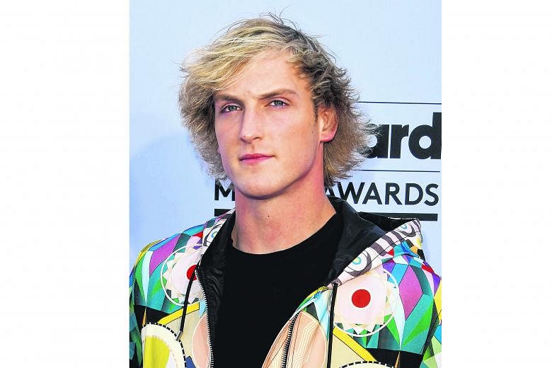 In a recent video, Logan Paul ( in a 2017 picture) fired a stun gun into two dead rats for laughs.