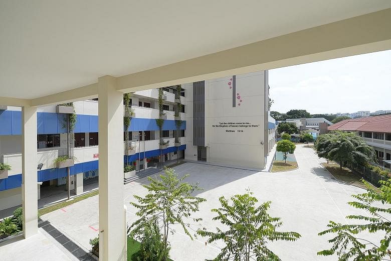 The Canossian family's new pre-school, located in the Canossian Eduplex (above) in MacPherson, now has 70 children, seven of whom have hearing loss. The group is setting up a team of pastoral workers and specialists this year to cater to children who