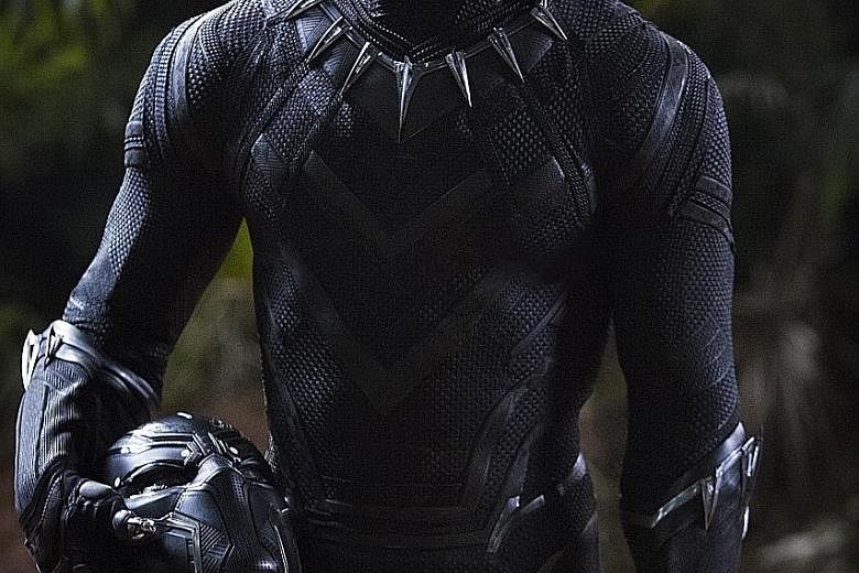 Chadwick Boseman stars as Black Panther.