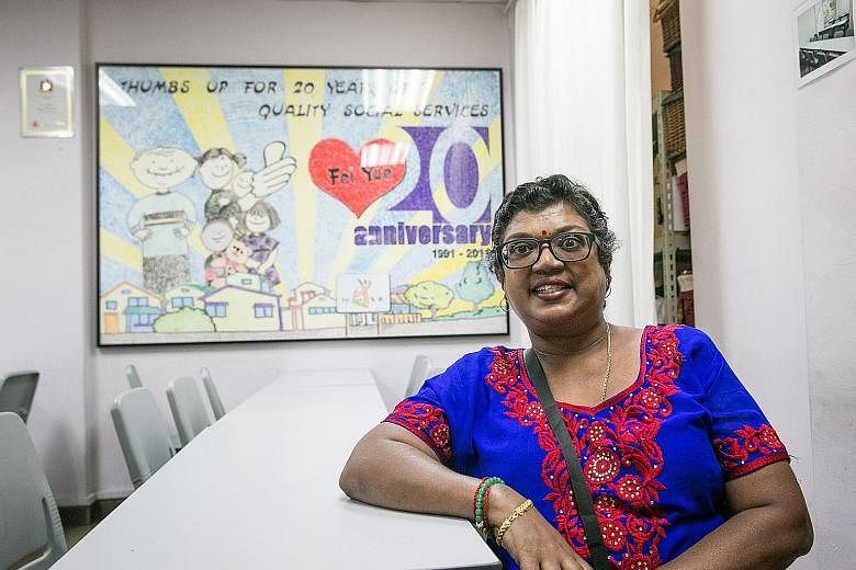 Madam Patma Gopal, a volunteer befriender with Fei Yue Community Services, visits an elderly couple who have two adult sons with disabilities two or three times a month. She was cited by Finance Minister Heng Swee Keat yesterday as someone who makes 