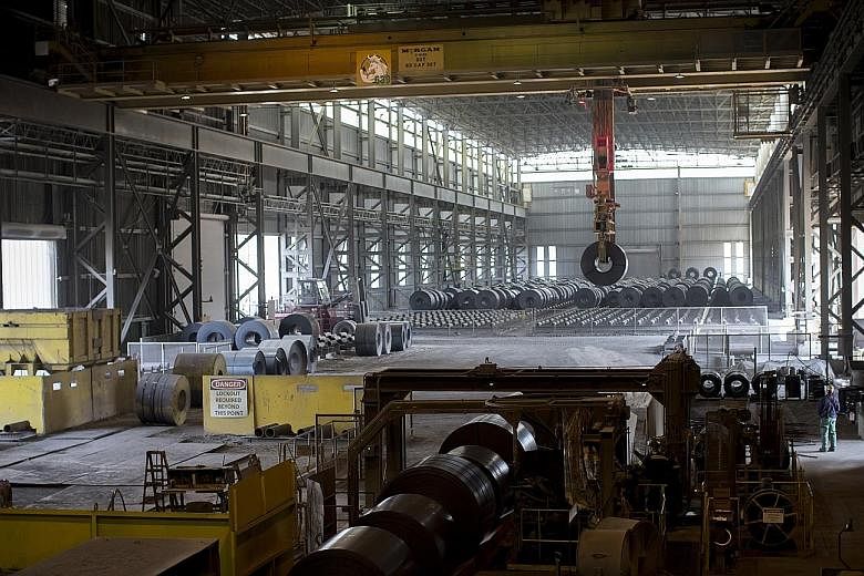 A steel plant in Huger, South Carolina. US President Donald Trump's administration is weighing tariffs as high as 53 per cent on steel and 23.6 per cent on aluminium, with the aim of boosting US output.
