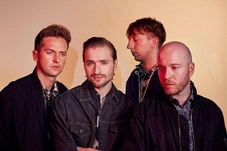 (From left) Ben Little, Hayden Thorpe, Chris Talbot and Tom Fleming of English indie rock band Wild Beasts.