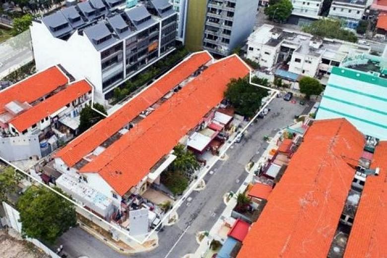 The tender for the 9,999-year leasehold residential site, comprising 15 two-storey terraced houses located at 1 to 21A Jalan Molek and 217 to 223A Guillemard Road, will close at 3pm on March 20.