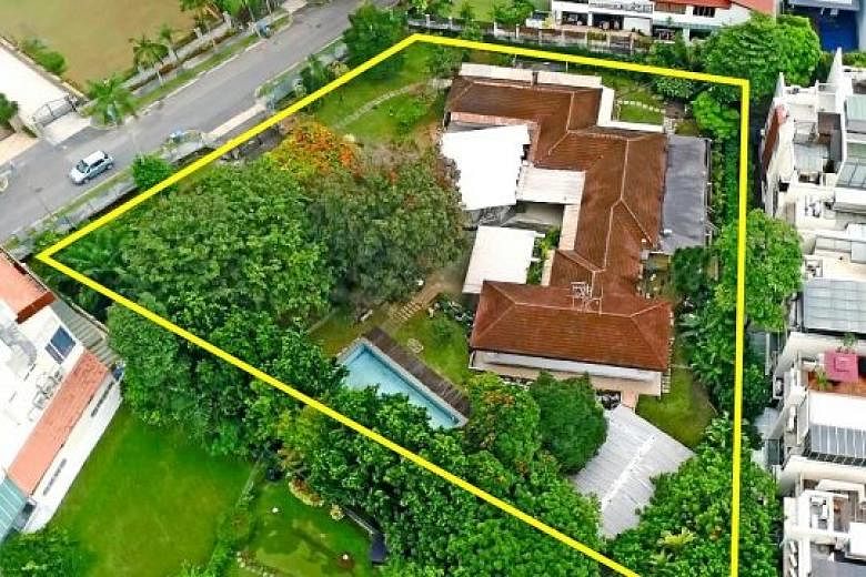 Madam Chung Khin Chun's bungalow in Gerald Crescent sits on a plot of land that is about the size of half a football field. 