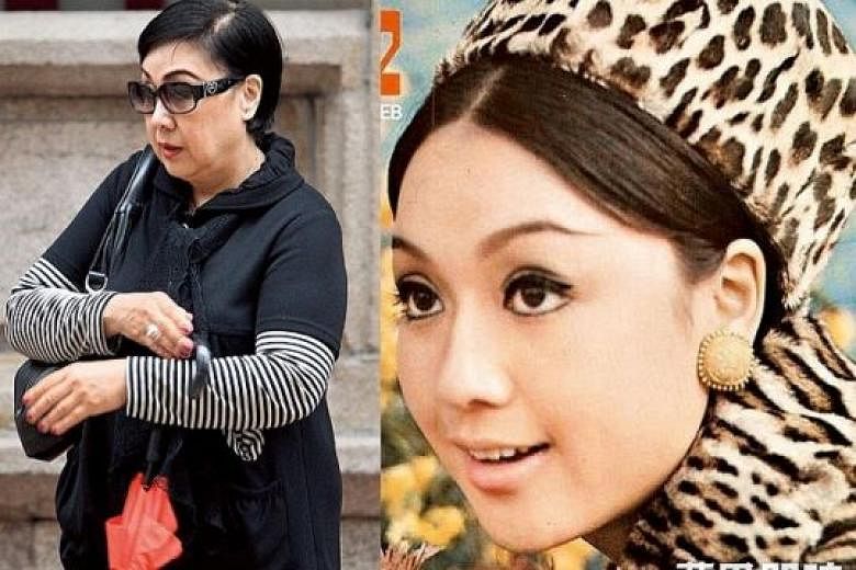 Left: Li seen in 2012. She is said to have been mired in gambling debts and money problems in her later years. Right: Li was one of the hottest stars in the 60s and 70s.