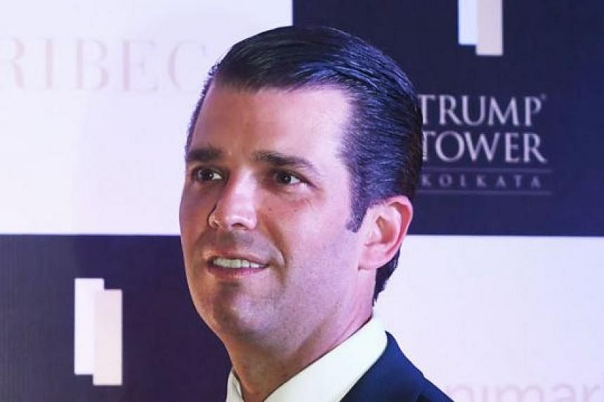 Among the things Mr Donald Trump Jr (above) did during his trip to India was to launch Trump Tower in the eastern city of Kolkata on Wednesday. The building, which has 137 apartments, is still under construction.