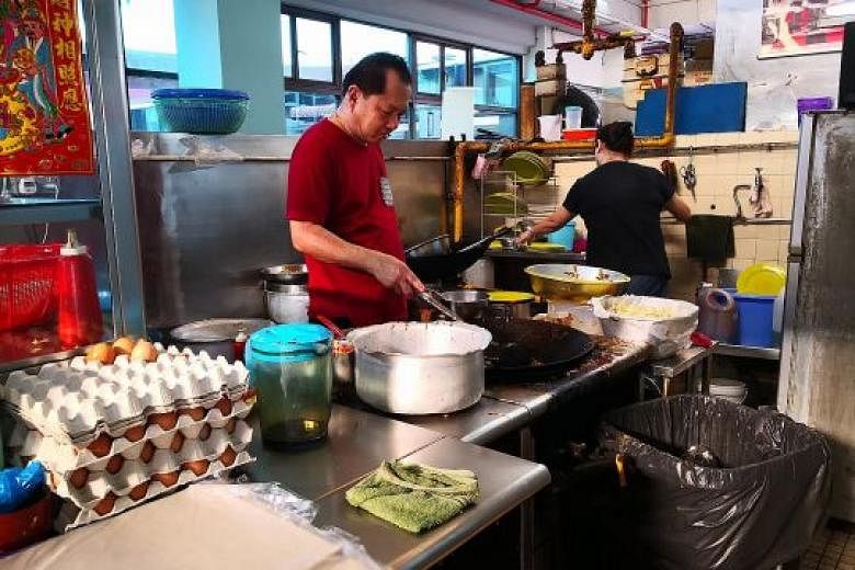 Hawker Tan Lip Hong, who owns Feng Ji Shu Shi Char Kway Teow and has been frying his popular dish for more than 30 years, is among stall owners at Beauty World Food Centre hoping to find recipe buyers.