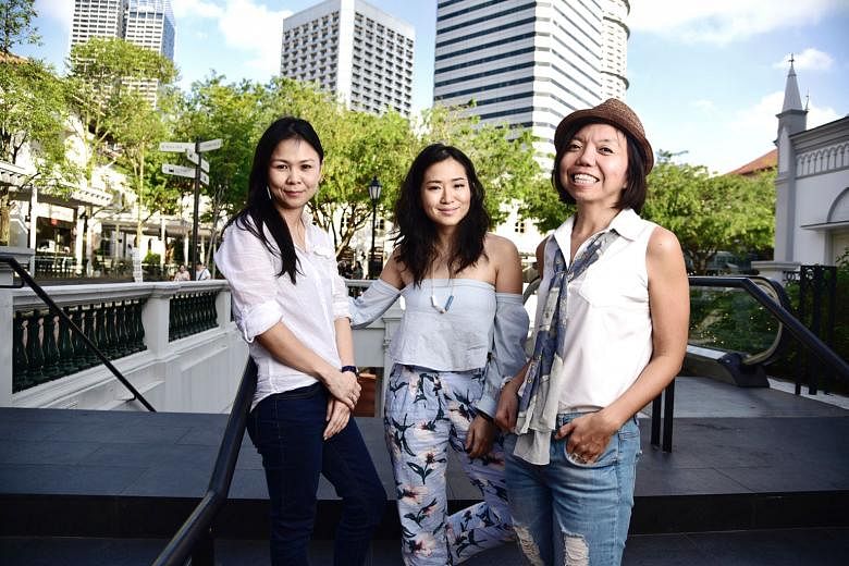 (From left) Ms Jessica Cheam, Ms Inch Chua and Ms Anthea Ong are joining the expedition., which will include workshops on climate change, energy solutions, sustainability and recycling, and activities such as daily hikes and whale-watching.
